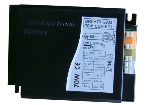 لامپ سدیم سرامیک فلزی هالید 70W 0.44A 130Hz Digital Green Ballast