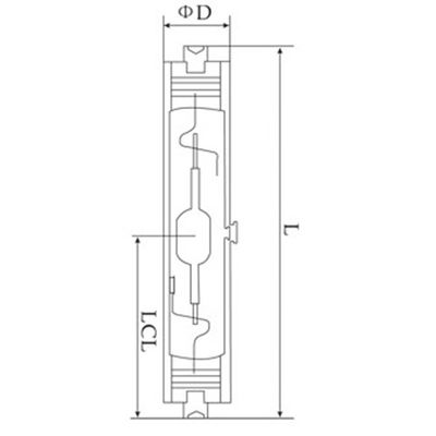 روشنایی خیابان 4200K سرامیک متال هالید چراغ 35w 50w 70w 100w 150w
