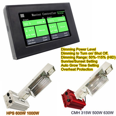 سنسورهای رطوبت 315W 0 10V Controller CMH HPS گیاهان داخل منزل رشد روشنایی