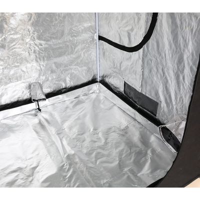 200 سانتی متر ارتفاع زیپ دار Hydroponic چادر داخلی ، پارچه 5X5 &quot;قابل حمل رشد چادر 600D