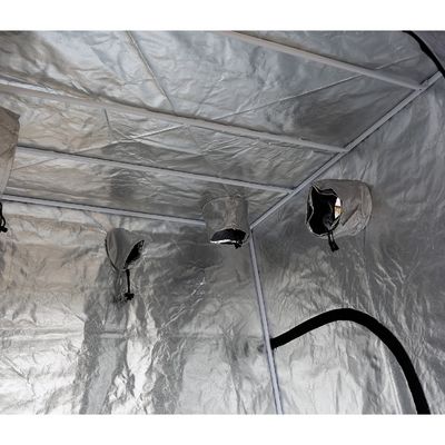 200 سانتی متر ارتفاع زیپ دار Hydroponic چادر داخلی ، پارچه 5X5 &quot;قابل حمل رشد چادر 600D