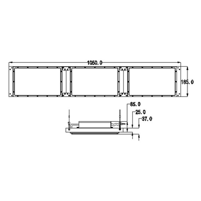 چراغ های رشد LED کوانتومی هیدروپونیک IP65 320w با طیف کامل برای سبزیجات