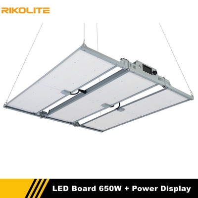 تخته های کوانتومی 650 واتی LED رشد چراغ های باغبانی Rikolite با عملکرد نمایش قدرت
