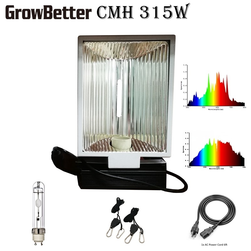 پوشش 3'X3' 315W CMH چراغ رشد برای گیاهان شاخ و برگ نور اتاق رشد داخلی